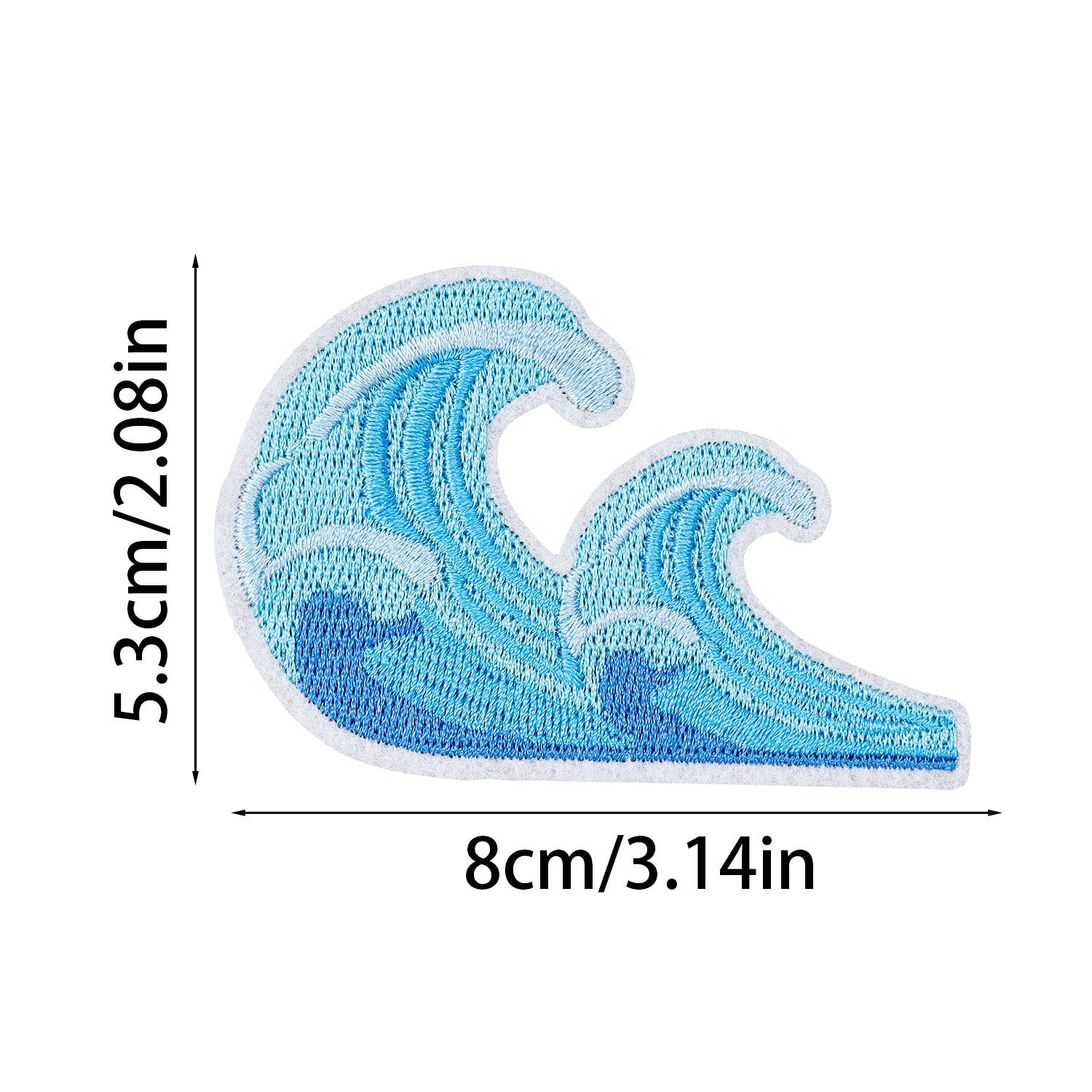 Wholesale American Ocean Style 16-Piece Embroidered Cloth Patch Holiday Seahorse Anchor Surfing Girl Shell High-Density Applique